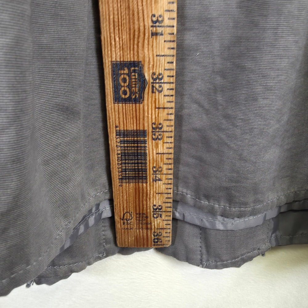 Xhilaration Coat Women XL Gray Peter Pan Tier Minimalist Classic Longline Jacket - Picture 6 of 16